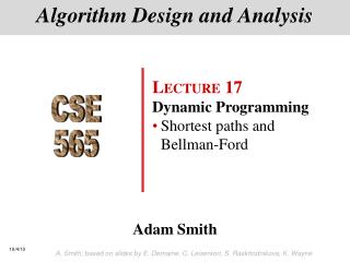 Algorithm Design and Analysis