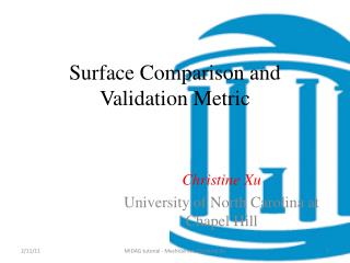 Surface Comparison and Validation Metric