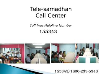 Tele-samadhan Call Center Toll free Helpline Number