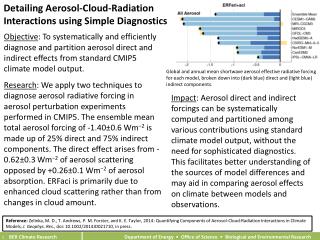 Detailing Aerosol-Cloud-Radiation Interactions using Simple Diagnostics