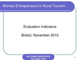 Women Entrepreneurs in Rural Tourism