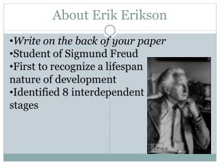About Erik Erikson