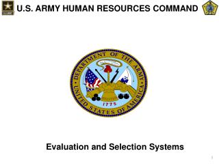 U.S. ARMY HUMAN RESOURCES COMMAND