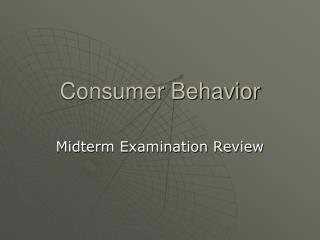 Consumer Behavior