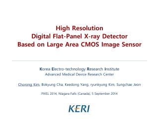 High Resolution Digital Flat-Panel X-ray Detector Based on Large Area CMOS Image Sensor