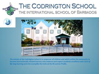 An Introduction to the IB Diploma Programme at The Codrington School
