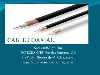 CABLE COAXIAL.