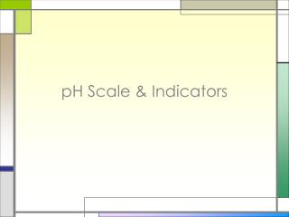 pH Scale &amp; Indicators