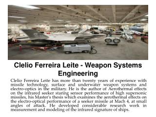 Clelio Ferreira Leite - Weapon Systems Engineering