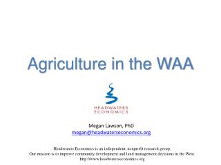 Agriculture in the WAA