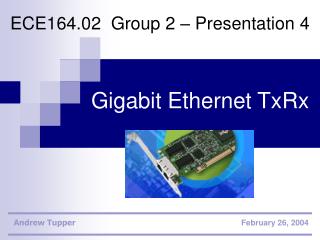 Gigabit Ethernet TxRx