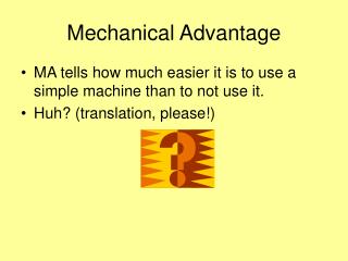 Mechanical Advantage