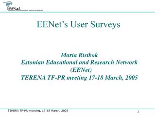 EENet’s User Surveys
