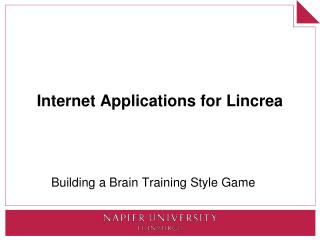 Internet Applications for Lincrea
