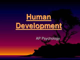 Human Development