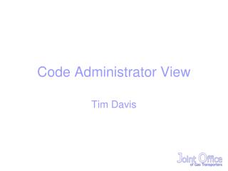 Code Administrator View