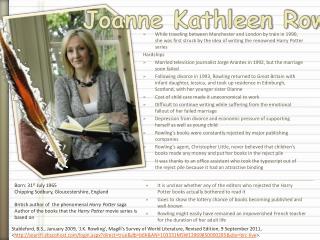 Joanne Kathleen Rowling