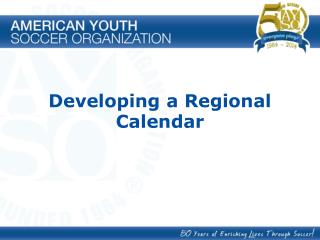 Developing a Regional Calendar