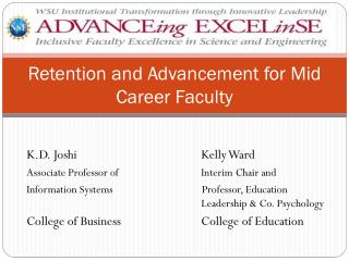 Retention and Advancement for Mid Career Faculty