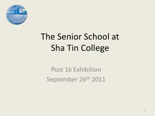 The Senior School at Sha Tin College