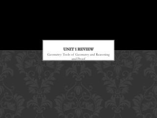 Unit 1 Review