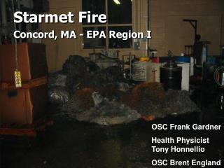 Starmet Fire Concord, MA - EPA Region I