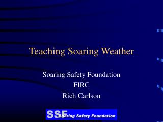 Teaching Soaring Weather