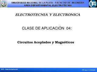 ELECTROTECNIA Y ELECTRONICA