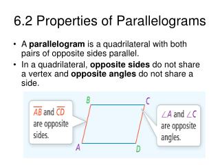 6.2 Properties of Parallelograms