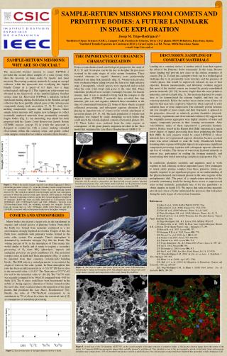 SAMPLE-RETURN MISSIONS: WHY ARE SO CRUCIAL?