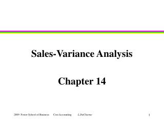 Sales-Variance Analysis