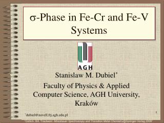 -Phase in Fe-Cr and Fe-V Systems