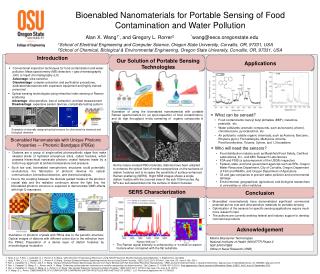 Bioenabled Nanomaterials for Portable Sensing of Food Contamination and Water Pollution