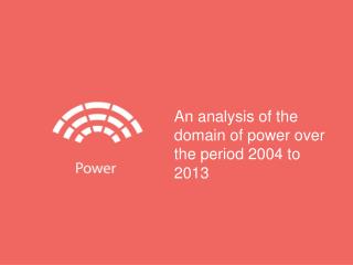 An analysis of the domain of power over the period 2004 to 2013