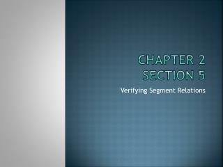 Chapter 2 Section 5