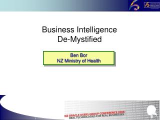 Business Intelligence De-Mystified