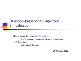 Direction-Preserving Trajectory Simplification