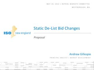 May 10, 2012 | NEPOOL markets committee Westborough, MA