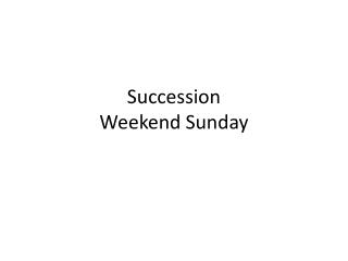 Succession Weekend Sunday