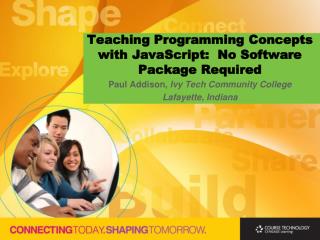 Teaching Programming Concepts with JavaScript:  No Software Package Required