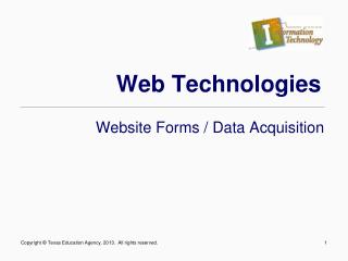 Web Technologies