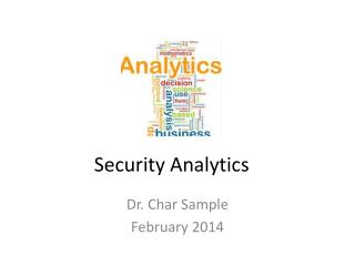 Security Analytics