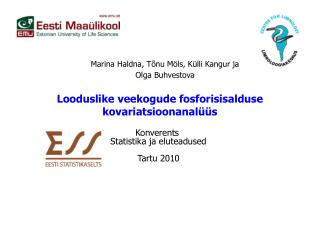 Looduslike veekogude fosforisisalduse kovariatsioonanalüüs