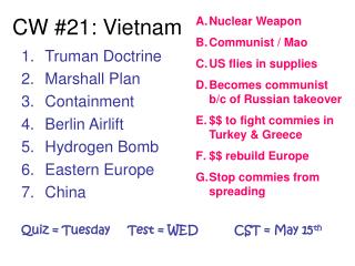 CW #21: Vietnam