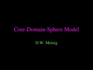 Core-Domain-Sphere Model