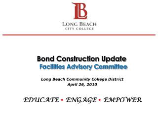 Bond Construction Update Facilities Advisory Committee