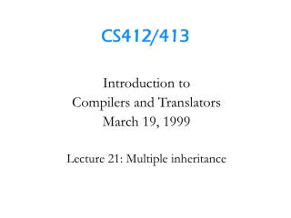 CS412/413