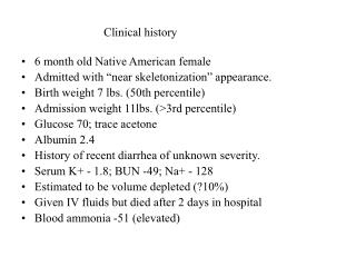 Clinical history