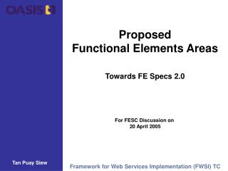 Proposed Functional Elements Areas