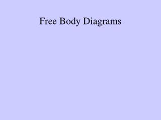 Free Body Diagrams